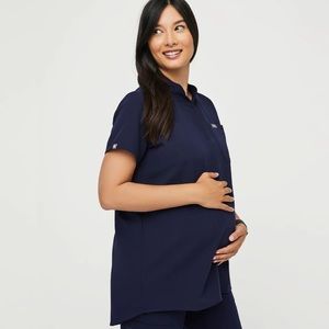 FIGS XS Maternity Scrub top